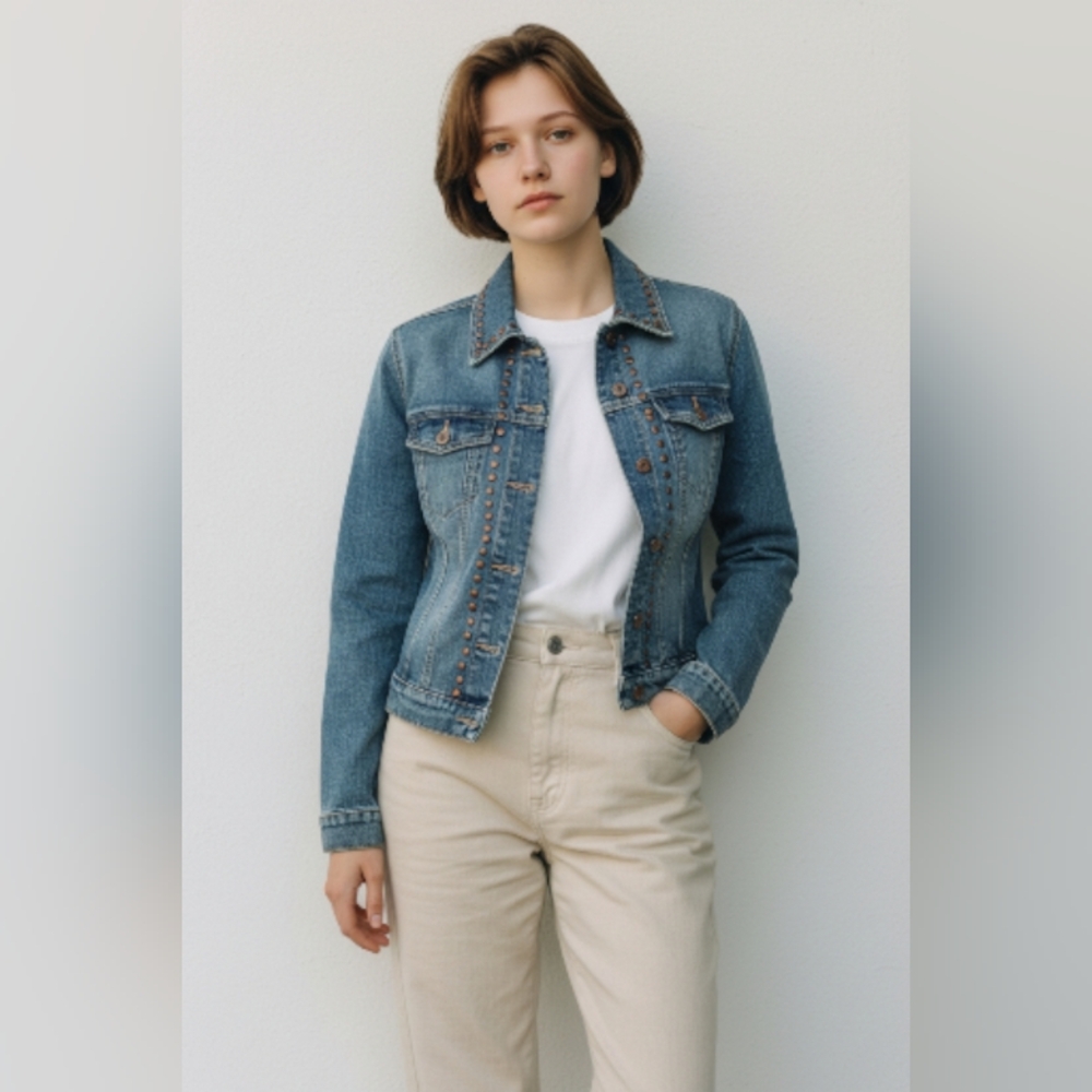 GAP Blue Denim Jacket SIZE MEDIUM - Picture 7 of 7